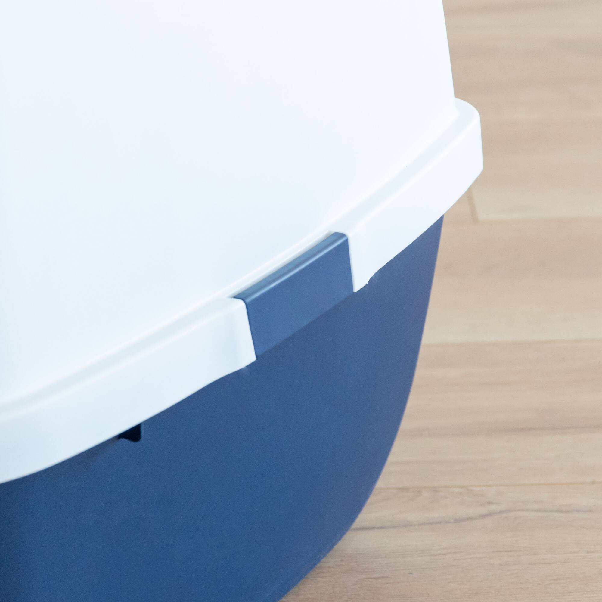 IRIS® 31qt. Blue Cat Litter Box with Hooded Lid